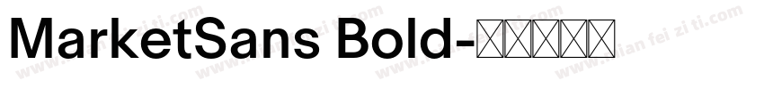 MarketSans Bold字体转换